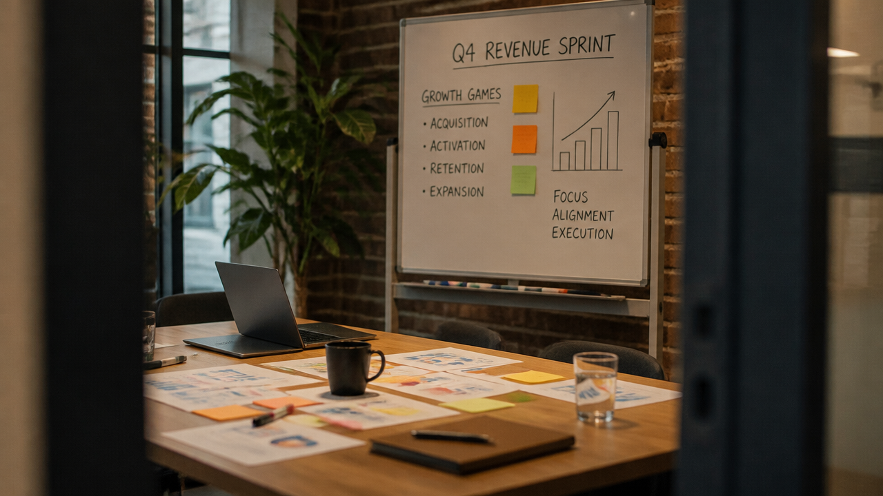 AI-generated topic illustration for KICK OFF: Growth Games 2 | Q4 Revenue Sprint [Members Only]