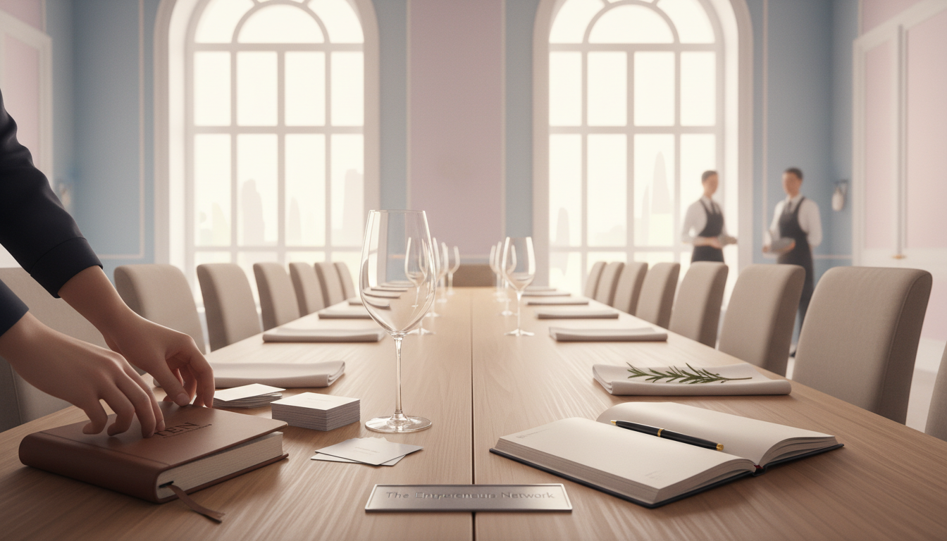 AI-generated topic illustration for Entrepreneurs’ Dinner with Lord Stockwood